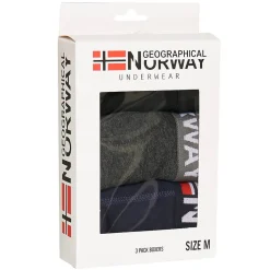 Hombre Geographical Norway Multipacks|Ropa Interior^Hombre Calzoncillos bóxer Pack de 3 Pack-3-Tricolor