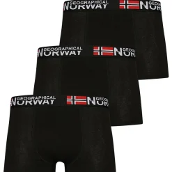 Hombre Geographical Norway Multipacks|Ropa Interior^Hombre Calzoncillos bóxer Pack de 3 negro Pack-3-Negro