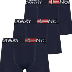 Hombre Geographical Norway Multipacks|Ropa Interior^Hombre Calzoncillos bóxer Pack de 3 azul marino Pack-3-Marino