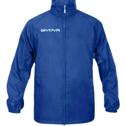 Hombre Givova Chaquetas|Chaquetas^Chubasquero "Rain Basico" azul