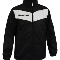 Hombre Givova Chaquetas|Chaquetas^Chubasquero "Rain Scudo" negro / blanco