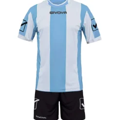 Givova Conjuntos De Fútbol|Equipaciones^Conjunto de fútbol Camiseta con Pantalones cortos Kit Catalano azul claro / blanco
