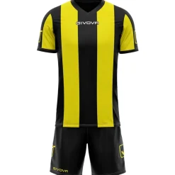 Givova Conjuntos De Fútbol|Equipaciones^Conjunto de fútbol Camiseta con Pantalones cortos Kit Catalano Amarillo / Negro