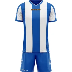 Givova Conjuntos De Fútbol|Equipaciones^Conjunto de fútbol Camiseta con Pantalones cortos Kit Catalano azul / blanco