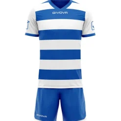 Givova Rugby^Conjunto de rugby Camiseta con pantalones cortos blanco/azul