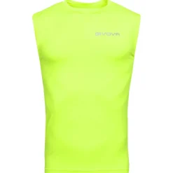 Givova Running|Deportes De Fuerza^Corpus 1 Camiseta funcional sin mangas amarillo neón