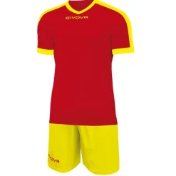 Givova Conjuntos De Fútbol|Equipaciones^Kit Revolution Camiseta de fútbol con Pantalones cortos rojo amarillo