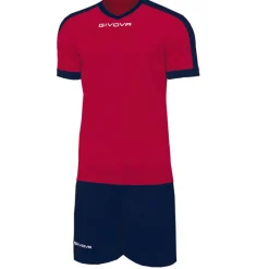 Givova Conjuntos De Fútbol|Equipaciones^Kit Revolution Camiseta de fútbol con Pantalones cortos azul marino rojo