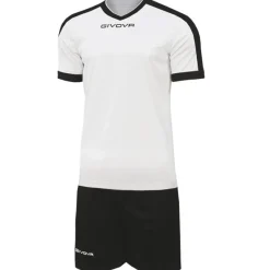 Givova Conjuntos De Fútbol|Equipaciones^Kit Revolution Camiseta de fútbol con Pantalones cortos blanco y negro