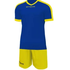 Givova Conjuntos De Fútbol|Equipaciones^Kit Revolution Camiseta de fútbol con Pantalones cortos azul amarillo