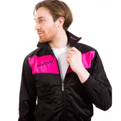 Hombre Givova Chándales|Equipaciones^Tuta Visa Chándal negro / fuxia
