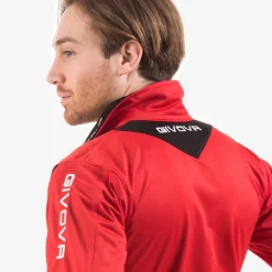 Hombre Givova Equipaciones|Chándales^Tuta Visa Chándal rojo / negro