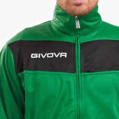 Hombre Givova Chándales|Equipaciones^Tuta Visa Chándal verde / negro