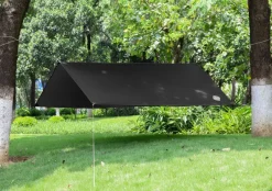 GOGLAND Outdoor|Camping^Lona de protección UV para exteriores, lona para tienda de campaña, 300 x 290 cm, negro