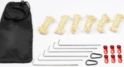 GOGLAND Outdoor|Camping^Lona de protección UV para exteriores, lona para tienda de campaña, 300 x 290 cm, negro