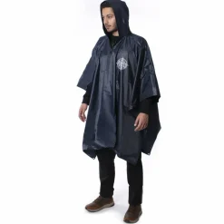 GOGLAND Outdoor|Camping^® Monsun Poncho de lluvia azul marino