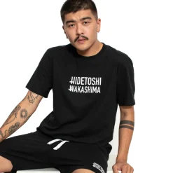 Hombre HIDETOSHI WAKASHIMA Camisetas^"1st" Hombre Camiseta oversize negro