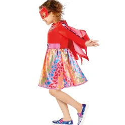 amscan Héroes De La Infancia|Disfraces^Héroes de pijamas de PJ Masks Owlette Niño Disfraz 99088
