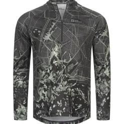 Jack Wolfskin Ciclismo^Morobbia Hombre Ciclismo 1/4-Zip Sudadera 1808911-8236