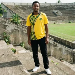 JELEX Equipaciones|Tienda Para Aficionados^Jamaica "Retro History" Hombre Camiseta