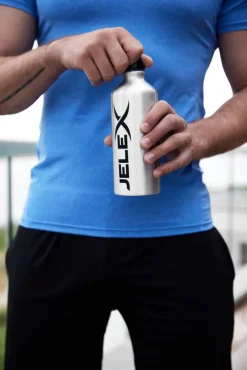JELEX Outdoor|Running^Aqua Botella 600ml plateada