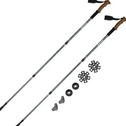 JELEX Deportes De Invierno|Outdoor^Bastones de senderismo con asas de corcho azul marino