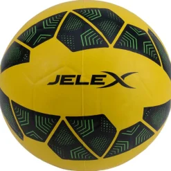 JELEX Balones De Fútbol^Bolzplatzheld Balón de fútbol de goma negro-amarillo
