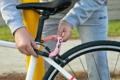 JELEX Ciclismo^Dr.Security Candado para bici rosa