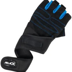 JELEX Deportes De Fuerza|Home Gym^Fit Guantes de entrenamiento acolchados negro-azul