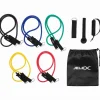 JELEX Deportes De Fuerza|Accesorios De Fitness^Fit Set Fitness Tubos de resistencia elásticos 11 piezas.