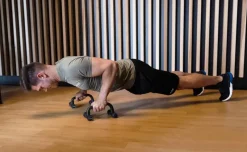 JELEX Deportes De Fuerza|Accesorios De Fitness^Gain Hard Push Up Bar Agarres para flexiones negro gris