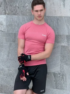 JELEX Deportes De Fuerza|Accesorios De Fitness^Power Premium Guantes de entrenamiento acolchados negro-rojo