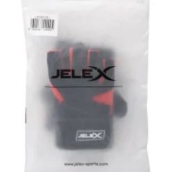 JELEX Deportes De Fuerza|Accesorios De Fitness^Power Premium Guantes de entrenamiento acolchados negro-rojo