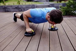 JELEX Deportes De Fuerza|Accesorios De Fitness^Pump Machine Agarres para flexiones amarillo