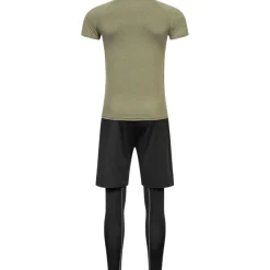 JELEX Running|Deportes De Fuerza^Sportinator Hombre Conjunto de fitness 3 piezas ejército verde-negro