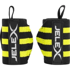 JELEX Deportes De Fuerza|Accesorios De Fitness^Strong Muñequeras de fitness negro-amarillo