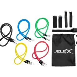 JELEX Deportes De Fuerza|Accesorios De Fitness^Tubos de resistencia elásticos 11 piezas.