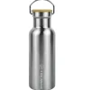 KIRKJUBØUR Outdoor|Camping^® "Eisur" acero inoxidable Botella con colador de té 0,5 L plata