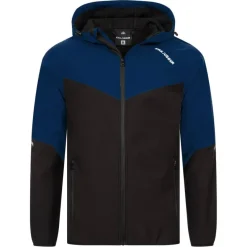 Hombre KIRKJUBØUR Deportes De Invierno|Camping^® "Njordr" Hombre Chaqueta SOFTSHELL 10.000 mm columna de agua azul marino/negro