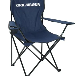 KIRKJUBØUR Outdoor|Camping^® "Njörd" Silla de camping azul marino