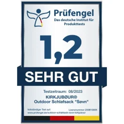 KIRKJUBØUR Outdoor|Camping^® "Søvn" Exterior Saco de dormir 220 x 75 cm 15 °C azul marino