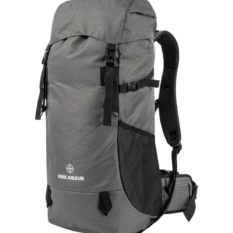 KIRKJUBØUR Outdoor|Camping^® "Vindelfjäll" Trekking outdoor Mochila 35 L gris