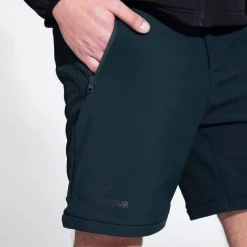 KIRKJUBØUR Outdoor^® Zip-Off Hombre 2 en 1 Pantalón de trekking azul marino