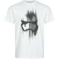 Lizenz Héroes De La Infancia^LA GUERRA DE LAS GALAXIAS Stormtrooper Mask Hombre Camiseta FAMTS268WHT