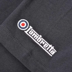 Hombre Lambretta Camisetas^Chest Stripe Hombre Camiseta SS0157-NVY