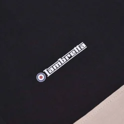 Hombre Lambretta Camisas Y Polos^Contrast Panel Hombre Polo SS1219-NEGRO