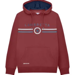 Hombre Lambretta Sudaderas Y Jerséis^Contrast Target Hombre Sudadera con capucha SS1531-BURG