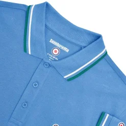 Hombre Lambretta Camisas Y Polos^Doble punta Hombre Polo SS1608-AZ BL/DL/GRY