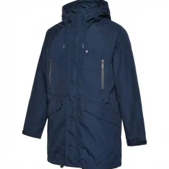 Hombre Lambretta Chaquetas^Heaton Waterproof Hombre Parka Chaqueta LAM14-AZUL MARINO