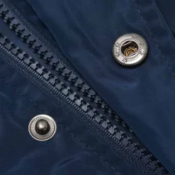 Hombre Lambretta Chaquetas^Heaton Waterproof Hombre Parka Chaqueta LAM14-AZUL MARINO